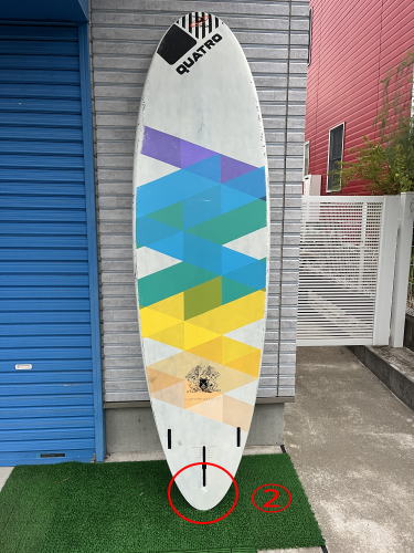 中古FREEWAVEボード　2015QUATRO TETRA 99L